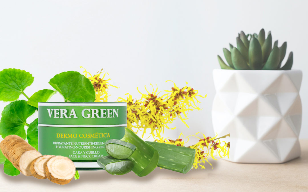 The four main ingredients of Vera Green dermo-cosmetic cream for women